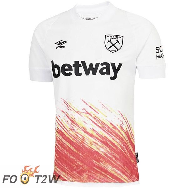 Maillot Foot West Ham Third Blanc Rouge 2022/2023