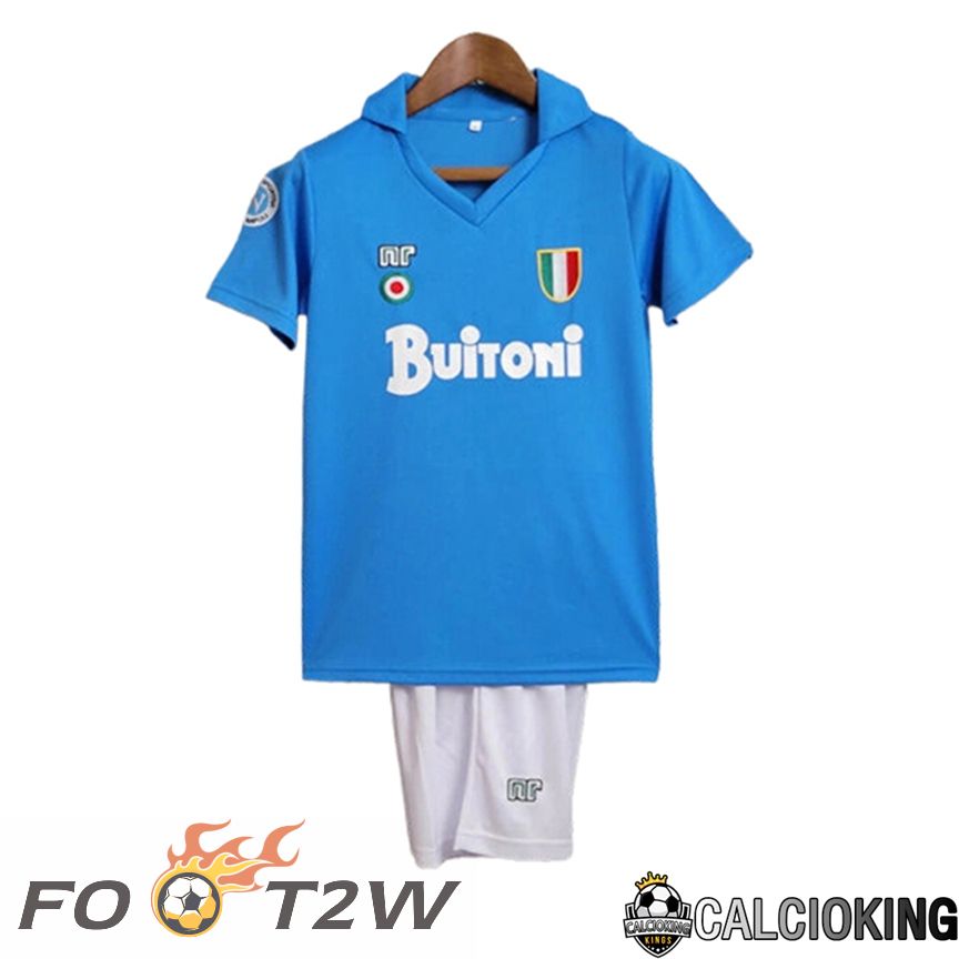 Maillot De Foot SSC Naples Retro Enfant Domicile 1987/1988