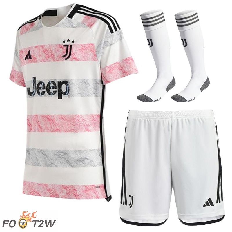 Ensemble Maillot Foot Juventus Exterieur (Shorts + Chaussettes) 2023/2024