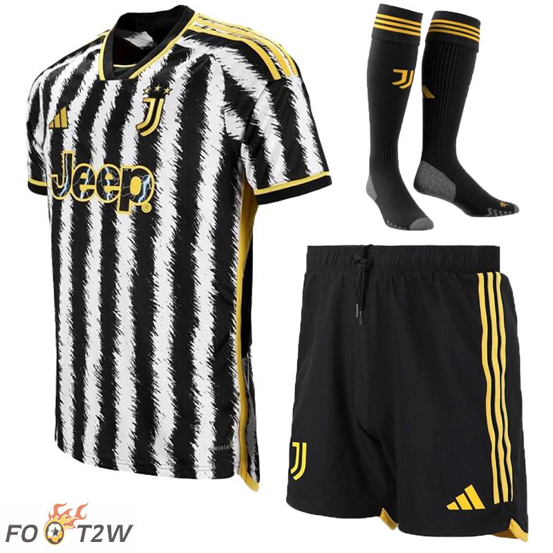 Ensemble Maillot Foot Juventus Domicile (Shorts + Chaussettes) 2023/2024