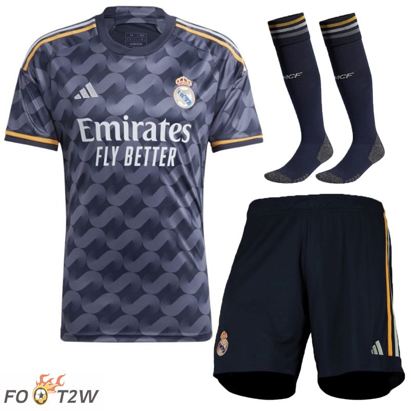 Ensemble Maillot Foot Real Madrid Exterieur (Shorts + Chaussettes) 2023/2024