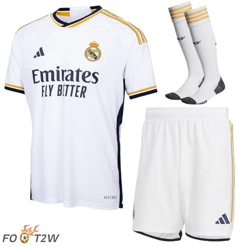 Ensemble Maillot Foot Real Madrid Domicile (Shorts + Chaussettes) 2023/2024