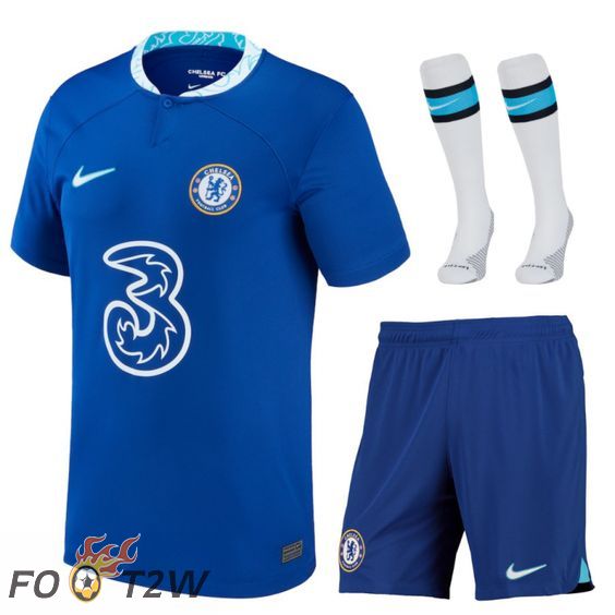 Ensemble Maillot Foot FC Chelsea Domicile (Short + Chaussettes) 2022/2023