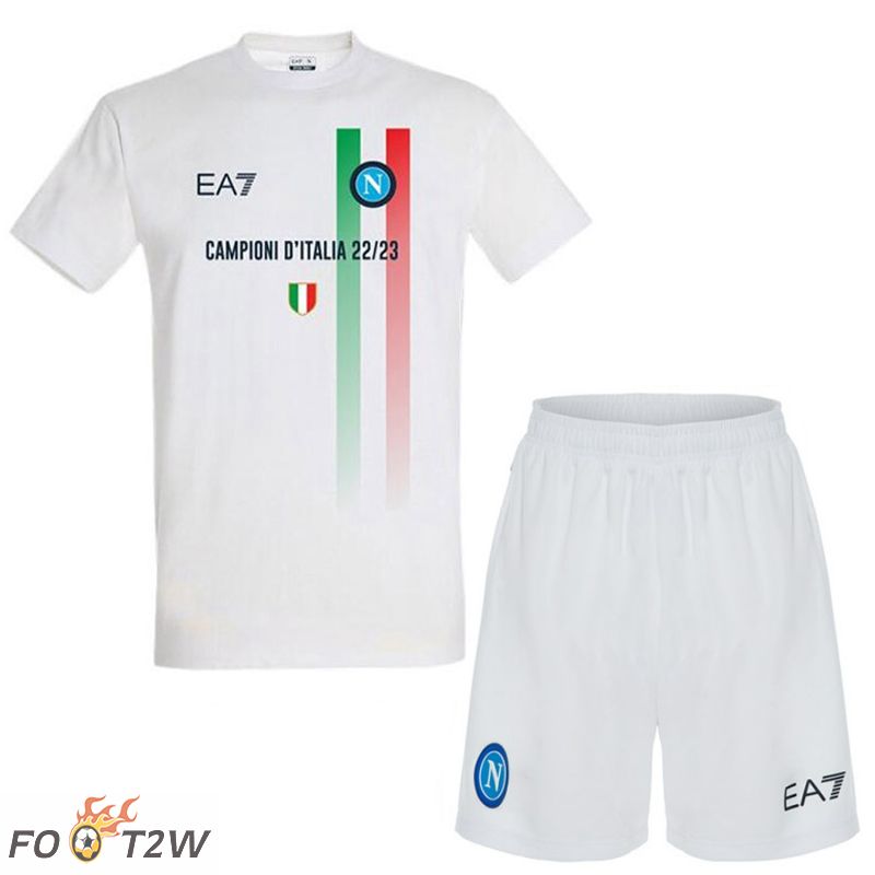 Ensemble Maillot Foot SSC Naples Exterieur + Shorts 2023/2024