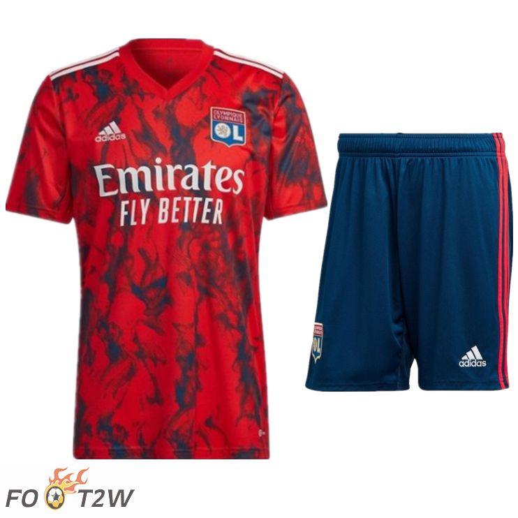 Ensemble Maillot Foot Lyon OL Exterieur + Short 2022/2023