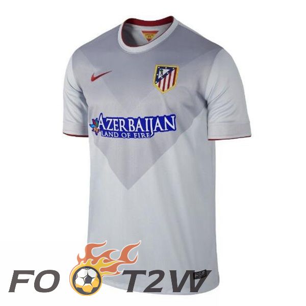 Maillot De Foot Atletico Madrid Retro Exterieur Gris 2014-2015