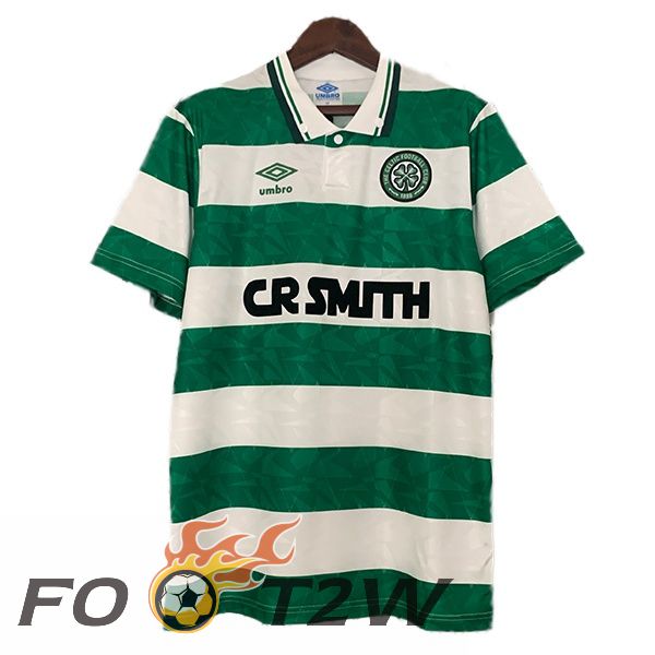 Maillot De Foot Celtic FC Retro Domicile Vert 1989-1991