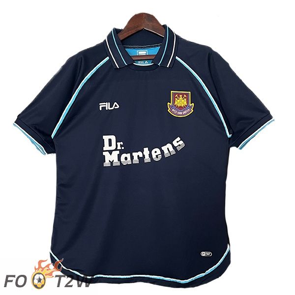 Maillot De Foot West Ham United Retro Third Bleu Royal 1999-2001