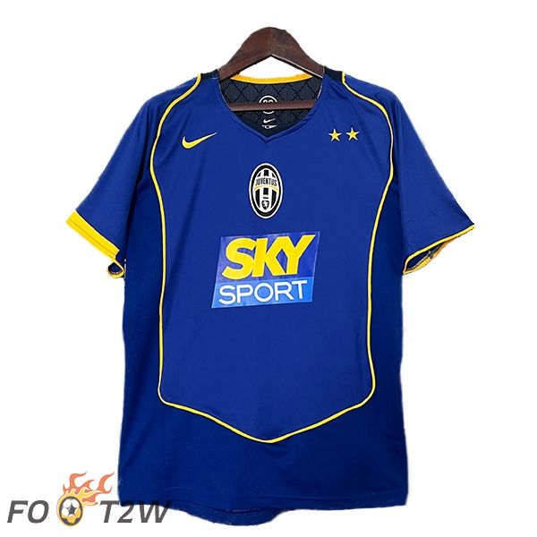 Maillot De Foot Juventus Retro Exterieur Bleu 2004-2005