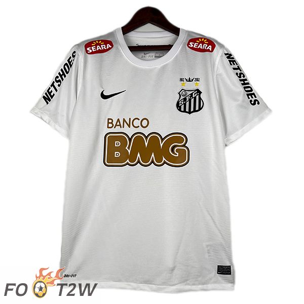 Maillot De Foot Santos FC Retro Domicile Blanc 2012-2013