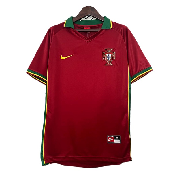 Maillot De Foot Portugal Retro Domicile Rouge 1997-1998