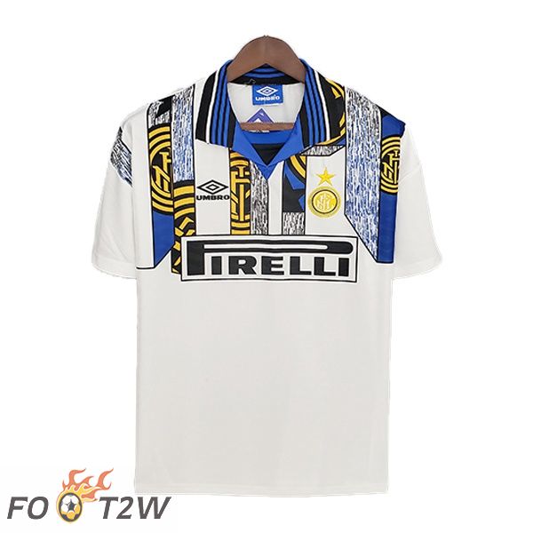 1996-1997 Inter Milan Retro Exterieur Maillot Foot Blanc