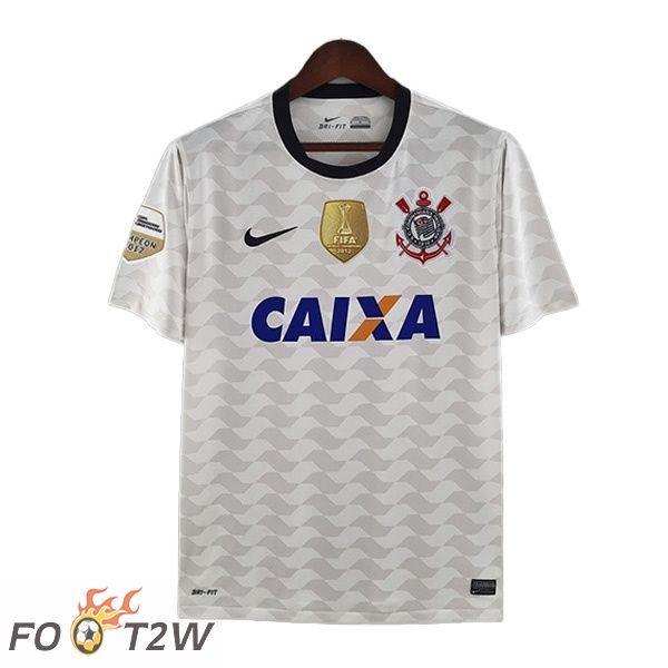 Maillot de Foot Corinthians Retro Domicile Blanc 2012