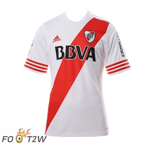 Maillot de Foot River Plate Retro Domicile Blanc Rouge 2015-2016