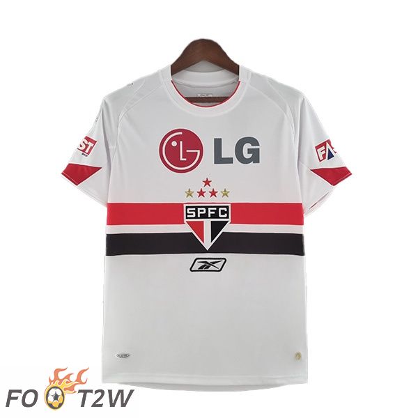 Maillot de Foot Sao Paulo FC Retro Domicile Blanc 2006