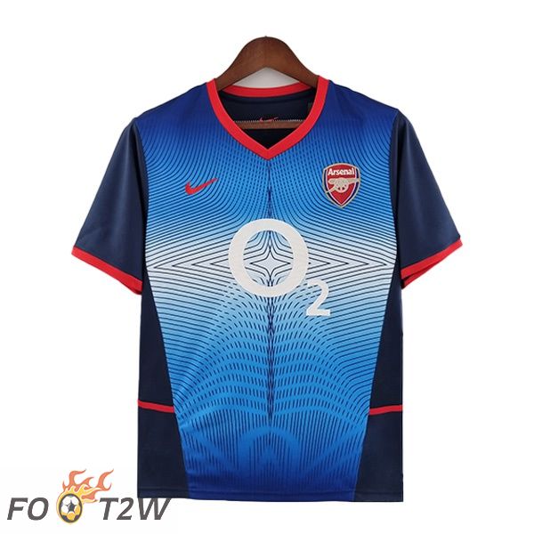 Maillot de Foot Arsenal Retro Exterieur Bleu 2002-2004