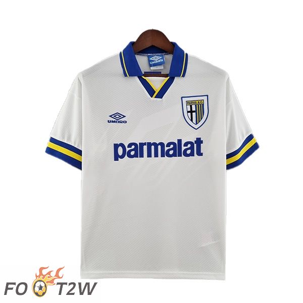 Maillot de Foot Parma Calcio Retro Exterieur Blanc 1993-1995