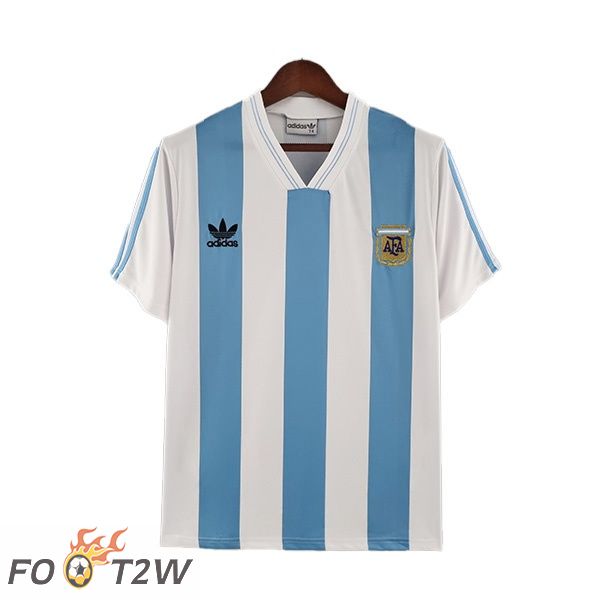 Maillot de Foot Argentine Retro Domicile Bleu Blanc 1993