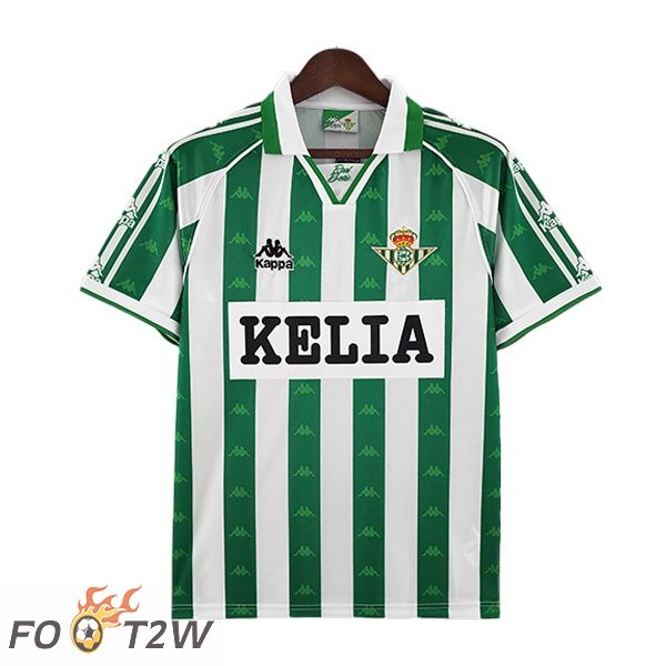 Maillot de Foot Real Betis Retro Domicile Vert Blanc 1996-1997