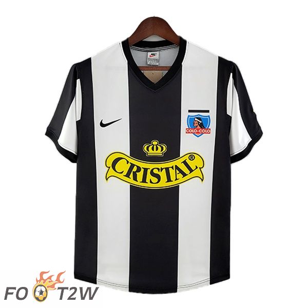 Maillot de Foot Colo-Colo Retro Third Noir Blanc 1993