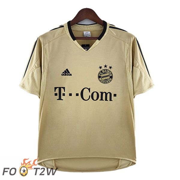 Maillot de Foot Bayern Munich Retro Exterieur Jaune 2004-2005