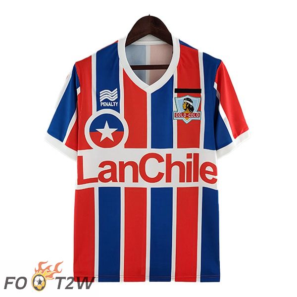 Maillot de Foot Colo-Colo Retro Exterieur Bleu Rouge 1986