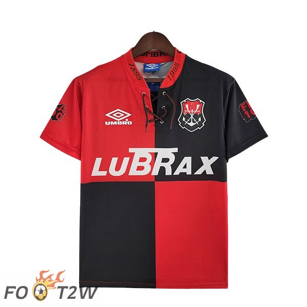 Maillot de Foot Flamengo Retro Édition 100e Anniversaire Rouge Noir 1994