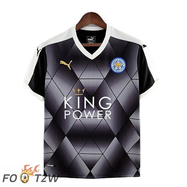 Maillot de Foot Leicester City Retro Exterieur Bleu 2015-2016