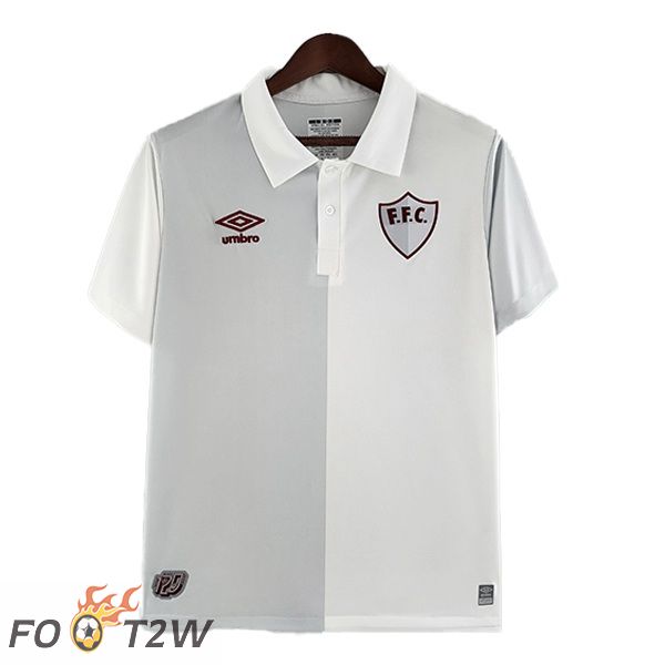 Maillot de Foot Fluminense Retro Édition 120e Anniversaire Blanc Gris