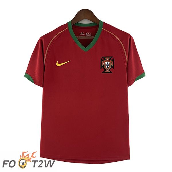 Maillot de Foot Portugal Domicile Retro Rouge 2006