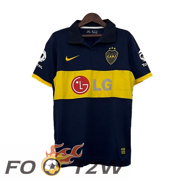 Maillot De Foot Boca Juniors Retro Domicile Noir Jaune 2009-2010