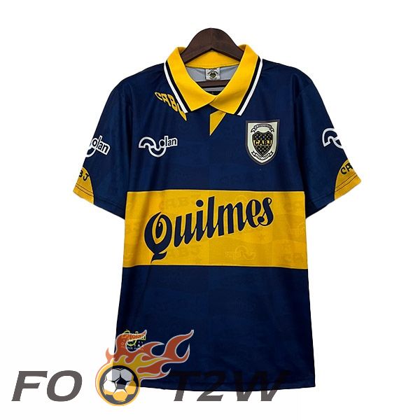 Maillot De Foot Boca Juniors Retro Domicile Bleu Jaune 1995-1997