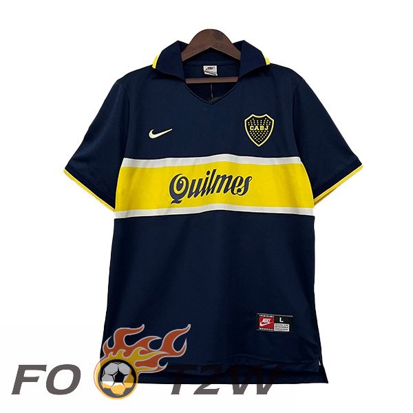 Maillot De Foot Boca Juniors Retro Domicile Noir Jaune 1996-1997