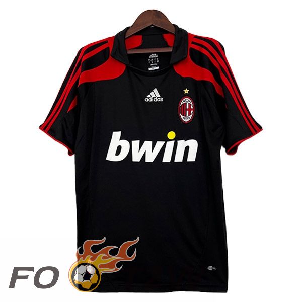 Maillot De Foot AC Milan Retro Third Noir 2007-2008