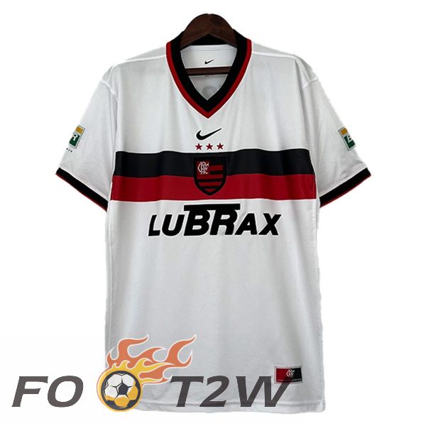 Maillot De Foot Flamengo Retro Exterieur Blanc 2001