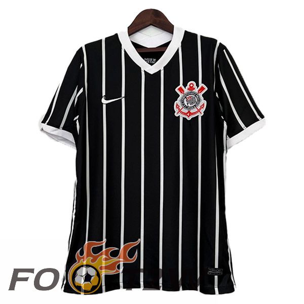 Maillot De Foot Corinthians Retro Exterieur Noir 2020-2021