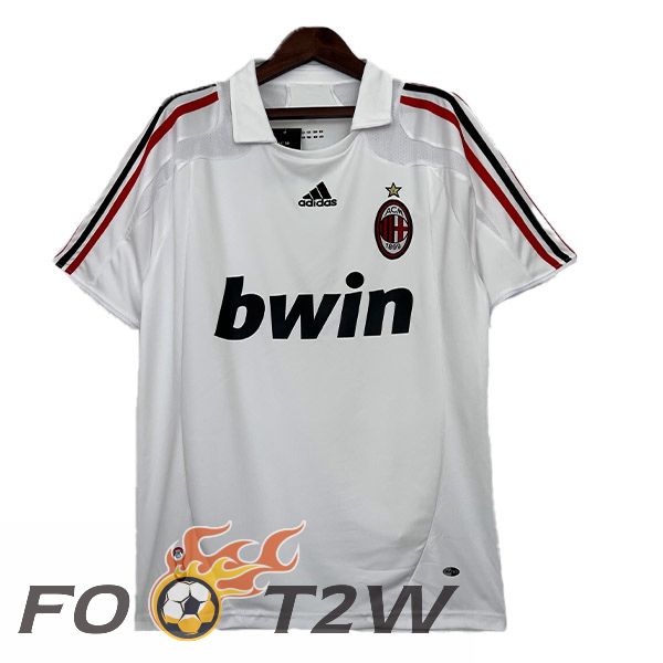 Maillot De Foot AC Milan Retro Exterieur Blanc 2007-2008