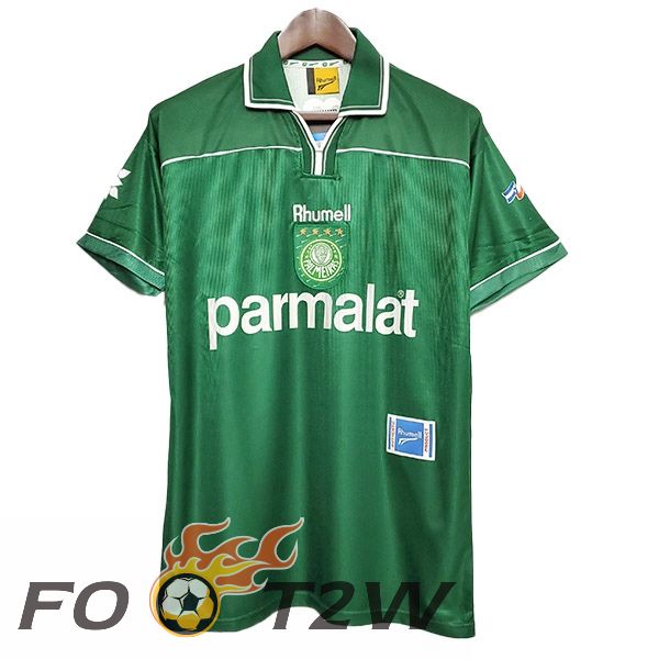 Maillot De Foot Palmeiras Retro 100e Anniversaire Noir Vert