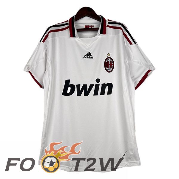 Maillot De Foot AC Milan Retro Exterieur Blanc 2009-2010