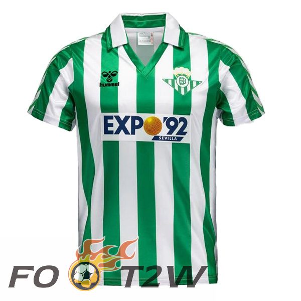 Maillot De Foot Real Betis Retro Domicile Vert 1988-1989