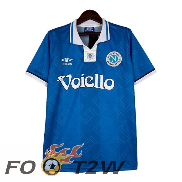 Maillot De Foot SSC Naples Retro Domicile Bleu 1993-1994