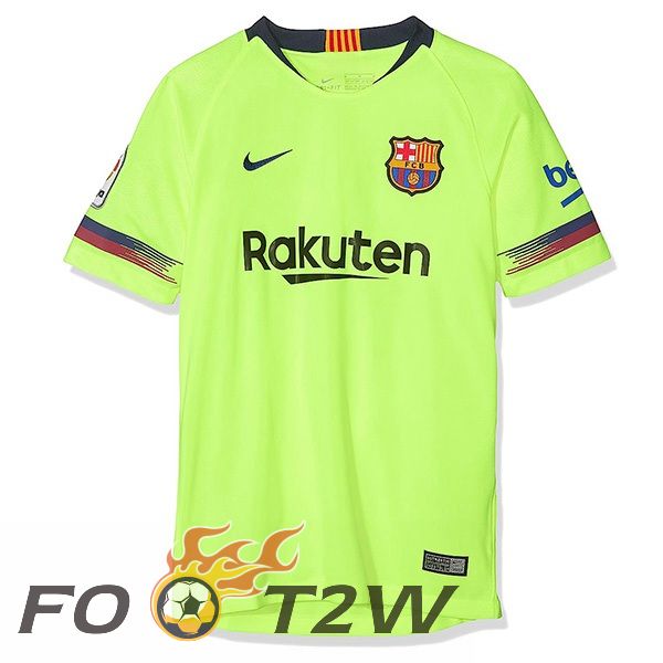 Maillot De Foot FC Barcelone Retro Exterieur Vert 2018-2019