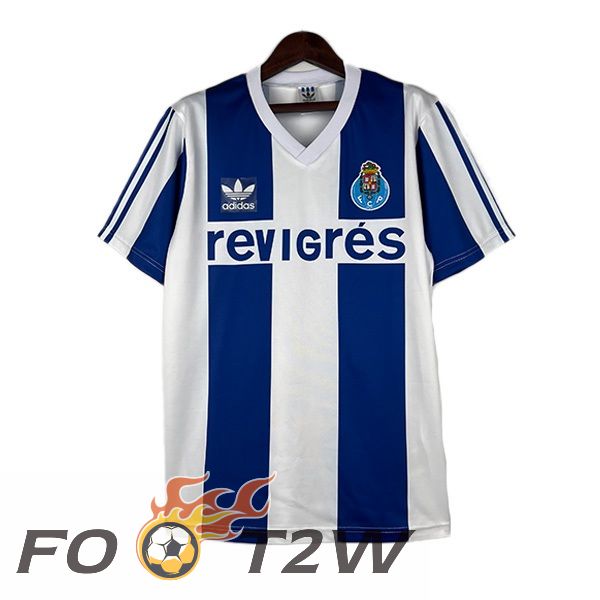 Maillot De Foot FC Porto Retro Domicile Bleu Blanc 1990-1993