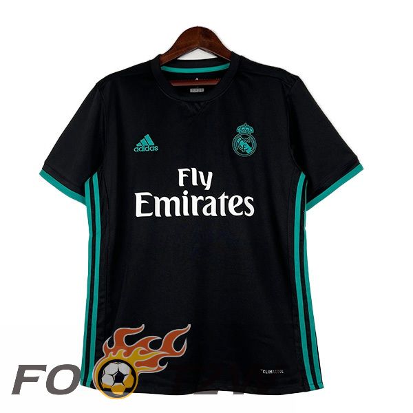 Maillot De Foot Real Madrid Retro Exterieur Noir 2017-2018