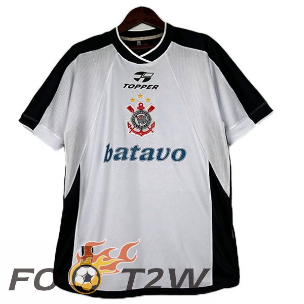 Maillot De Foot Corinthians Retro Domicile Blanc 2000