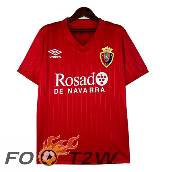 Maillot De Foot CA Osasuna Retro Domicile Rouge 1987-1988