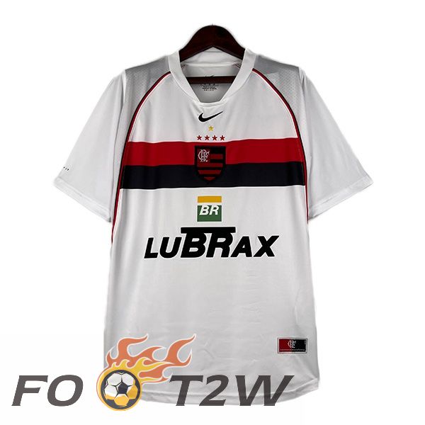 Maillot De Foot Flamengo Retro Exterieur Blanc 2000