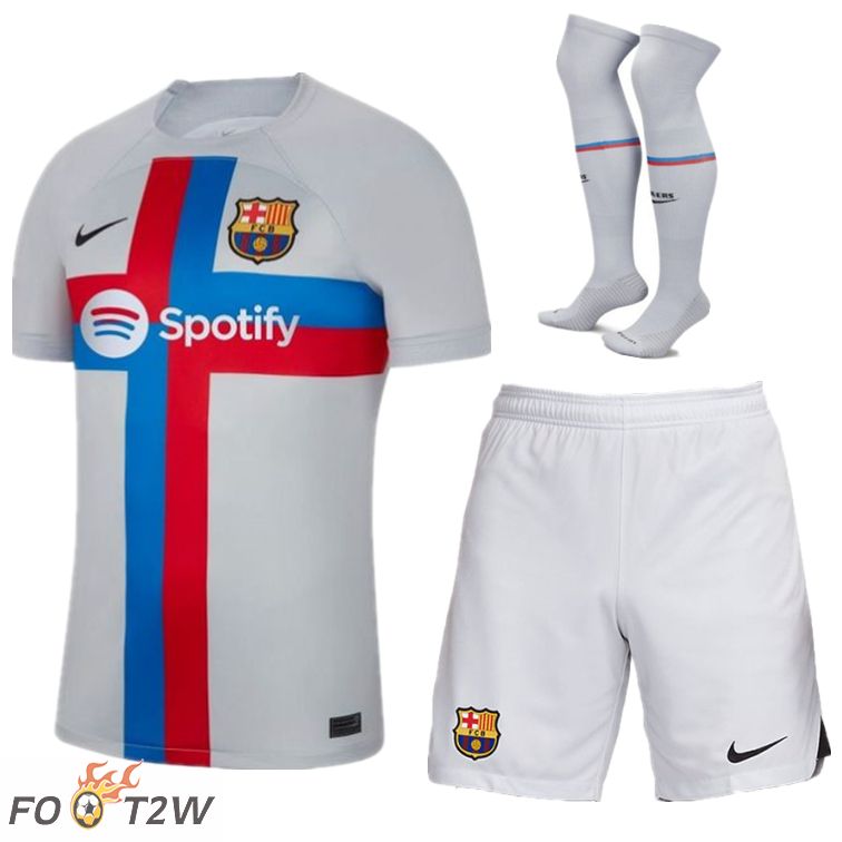 Ensemble Maillot Foot FC Barcelone Third (Short + Chaussettes) 2022/2023