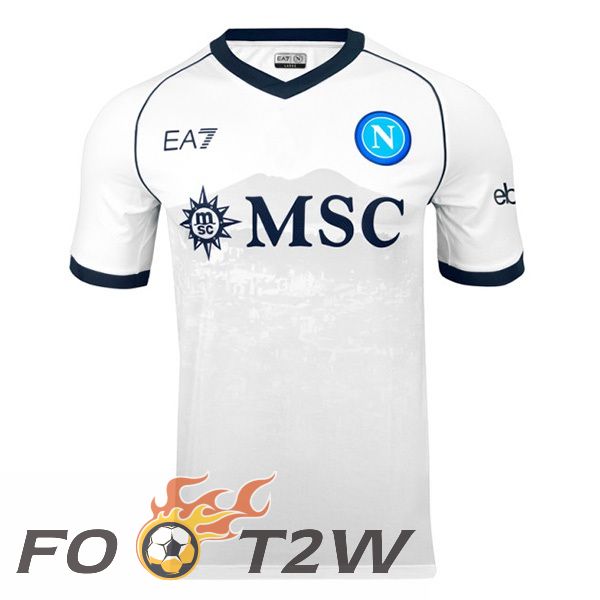 Maillot De Foot SSC Naples Exterieur Blanc 2023/2024