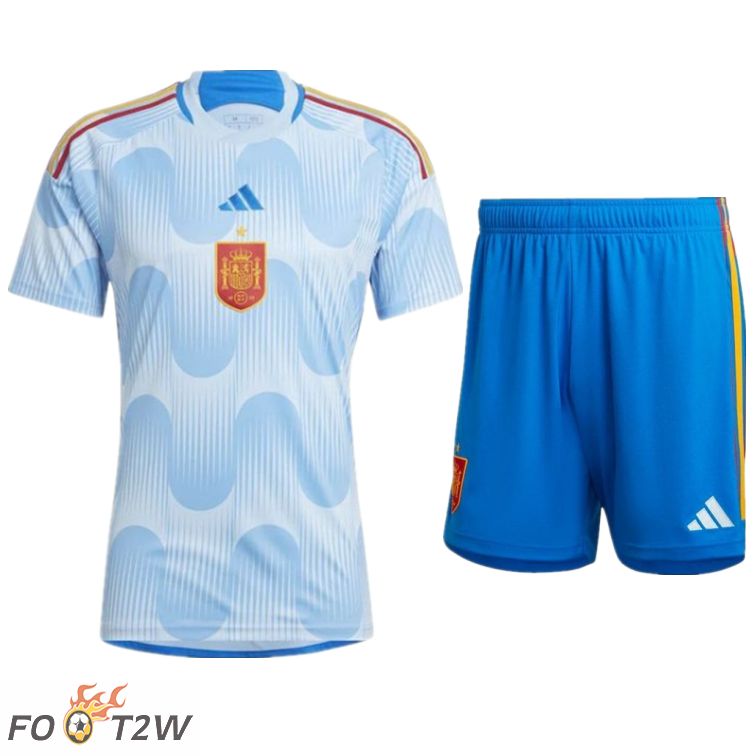 Ensemble Maillot Foot Espagne Exterieur + Short Coupe Du Monde 2022